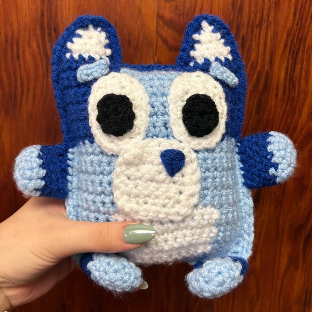 Handmade crochet Bluey